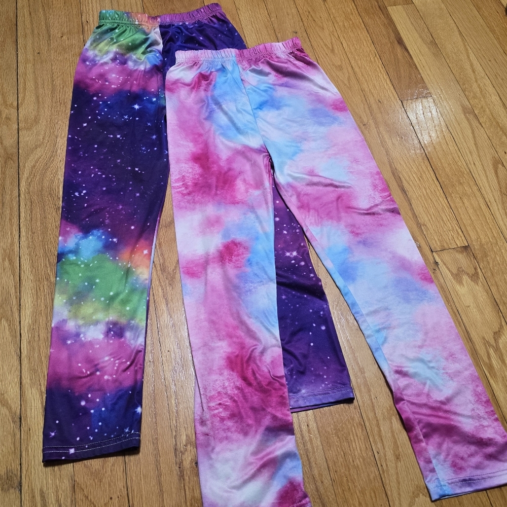 Colorful Tie-Dye Kids Leggings